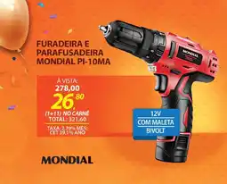 Lojas Cem Furadeira e parafusadeira mondial pi-10ma oferta