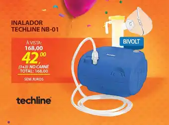 Lojas Cem Inalador techline nb-01 oferta