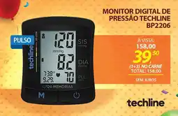 Lojas Cem Monitor digital de pressão techline bp2206 oferta