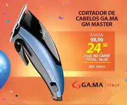 Lojas Cem Cortador de cabelos ga.ma gm master oferta