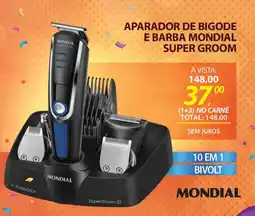 Lojas Cem Aparador de bigode e barba mondial super groom oferta