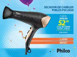 Lojas Cem Secador de cabelos philco psc2450 oferta