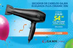 Lojas Cem Secador de cabelos ga.ma eleganza plus ceramic íon oferta