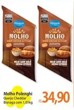 Atacadão Molho polenghi queijo cheddar oferta