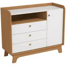 Benoit Cômoda Infantil Kappesberg T402 1 Porta e 3 Gavetas MDP 100 x 120 x 47cm oferta
