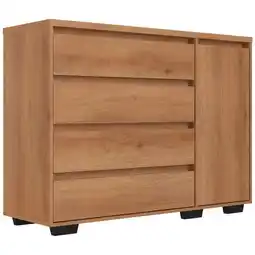 Benoit Cômoda THB Aurora 1 Porta e 4 Gavetas MDF 99,5 x 135 x 45cm oferta