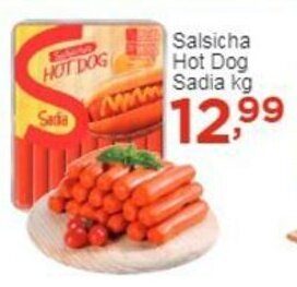 Rossi Supermercado Salsicha Hot Dog Sadia 1kg oferta