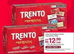 Lojas Americanas Trento - calza de bombom oferta