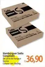 Atacadão Sadia - hambúrguer congelado oferta