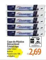 Atacadão Cristalcopo - copo de plástico descartavel cristalcopo oferta