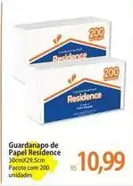 Atacadão Residence - guardanapo de papel oferta