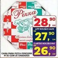 Roldão Caixa para pizza oferta