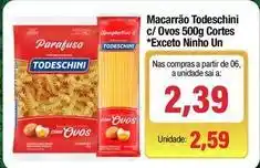 Spani Atacadista Todeschini - macarrão todeschini c/ ovos 500g cortes oferta