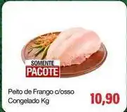 Spani Atacadista Pacote - peito de frango c/osso congelado oferta