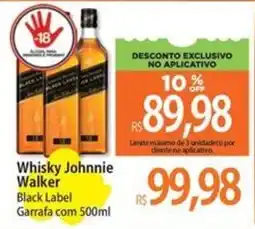 Atacadão Whisky Johnnie Walker Black Label oferta