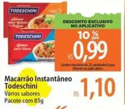 Atacadão Macarrão instantâneo Todeschini Vários sabores oferta