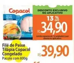 Atacadão Filé de Peixe Tilápia Copacol Congelado oferta
