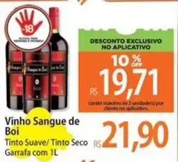 Atacadão Vinho Sangue de Boi Tinto Suave/ Tinto Seco oferta