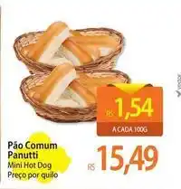 Atacadão Mini - pão comum panutti oferta