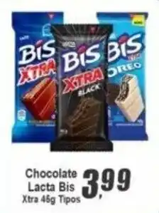 Panelão Chocolate Lacta Bis Xtra 46g Tipos oferta