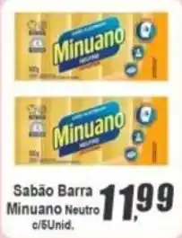 Panelão Sabão Barra Minuano Neutro oferta