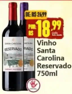 Big Supermercados Vinho santa carolina reservado oferta
