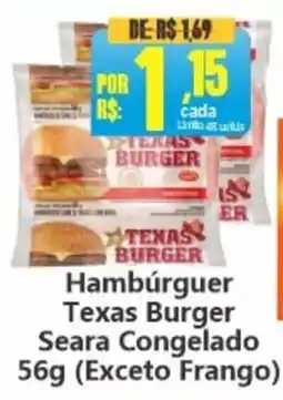 Big Supermercados Hambúrguer Texas Burger oferta