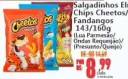 Big Supermercados Salgadinhos El Chips Cheetos/ Fandangos oferta