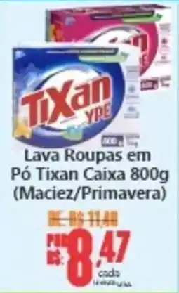 Big Supermercados Lava Roupas em Pó Tixan Caixa 800g oferta
