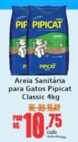 Big Supermercados Areia Sanitária para Gatos Pipicat Classic oferta