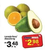 Fort Atacadista Mais - laranja pera/ abacate oferta
