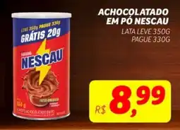 Supermercado Cubatao achocolatado em pó nescau oferta