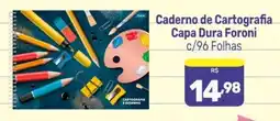 Supermercados Jau Serve Caderno de Cartografia Capa Dura Foroni oferta