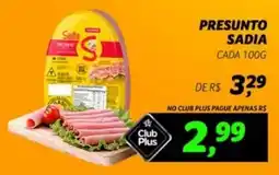 Supermercado Cubatao Presunto sadia oferta