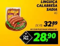 Supermercado Cubatao Linguiça calabresa sadia oferta