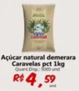 Supermercados Manentti Açúcar natural demerara Caravelas oferta