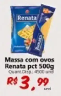 Supermercados Manentti Massa com ovos renata oferta