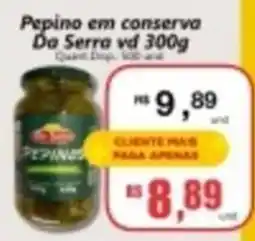 Supermercados Manentti Pepino em conserva da serra oferta