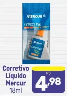 Supermercados Jau Serve Corretivo Líquido Mercur oferta