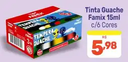 Supermercados Jau Serve Tinta Guache Famix oferta