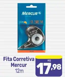 Supermercados Jau Serve Fita corretiva mercur 12m oferta