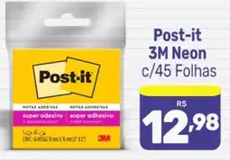 Supermercados Jau Serve Post-it 3M Neon oferta