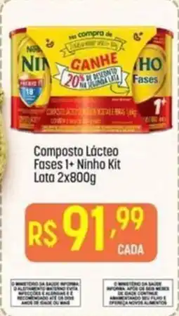 Muffato Composto Lácteo Fases 1+ Ninho Kit oferta