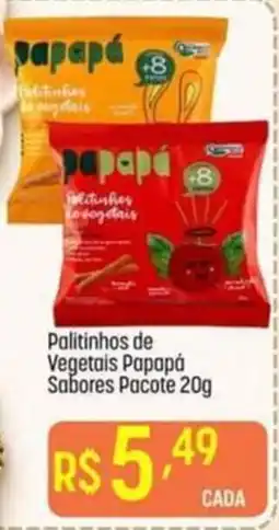 Muffato Palitinhos de Vegetais Papapá Sabores Pacote oferta