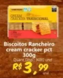 Supermercados Manentti Biscoitos rancheiro cream cracker pct oferta