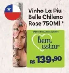 Vinho La Piu Belle Chileno Rose