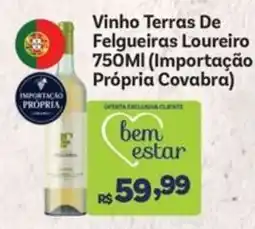 Covabra Supermercados Vinho Terras De Felgueiras Loureiro oferta