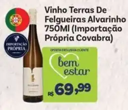 Covabra Supermercados Vinho Terras De Felgueiras Alvarinho oferta