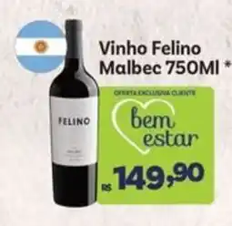 Covabra Supermercados Vinho Felino Malbec oferta