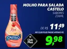 Supermercado Cubatao molho para salada castelo sabores oferta